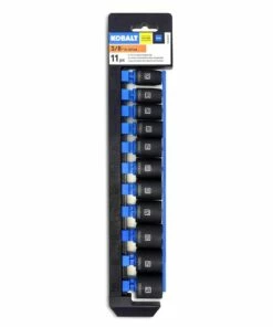 Kobalt 11-Piece Metric 3/8-in Drive Set 6-Point Impact Socket Set - Hand Tools