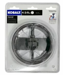 Kobalt 4-3/8-in Carbide-Grit Arbored Recessed Lighting Hole Saw - Power Tool Accessories