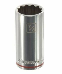 Kobalt Standard (SAE) 3/8-in Drive 12-point 7/8-in Deep Socket - Hand Tools