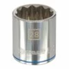 Kobalt Metric 1/2-in Drive 12-point 28-mm Shallow Socket - Hand Tools