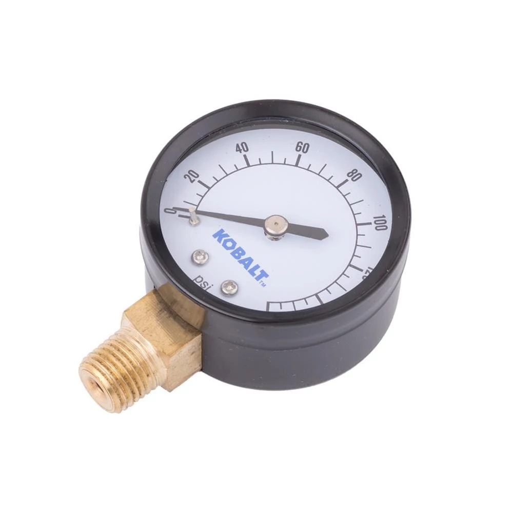 Kobalt 1/4-in Bottom Mount Gauge - Air Tools & Compressors 1 Kobalt 1/4-in Bottom Mount Gauge - Air Tools & Compressors