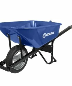 Kobalt 6-cu ft Steel Wheelbarrow with Flat-Free Tire(s) - Outdoor Tools & Equipment