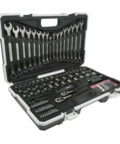Kobalt Universal 115-Piece Standard (SAE) and Metric Combination Matte Mechanics Tool Set (1/4-in; 3/8-in) - Hand Tools -Kobalt Sales Store 05028176