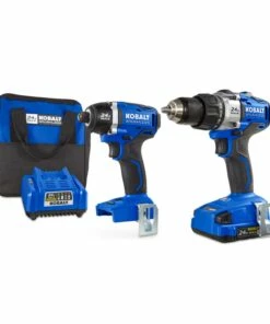 Kobalt 2-Tool 24-Volt Max Brushless Power Tool Combo Kit with Soft Case (1-Battery Included and Charger Included) - Power Tools