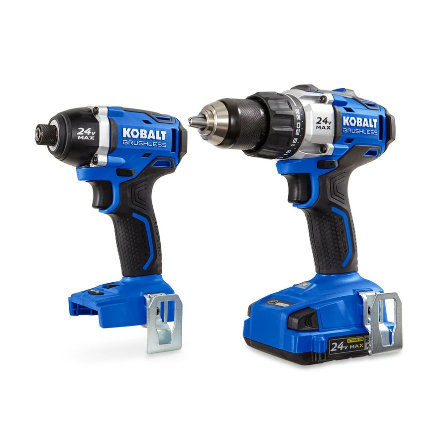 Kobalt 2-Tool 24-Volt Max Brushless Power Tool Combo Kit with Soft Case (1-Battery Included and Charger Included) - Power Tools 2 Kobalt 2-Tool 24-Volt Max Brushless Power Tool Combo Kit with Soft Case (1-Battery Included and Charger Included) - Power Tools - Image 2