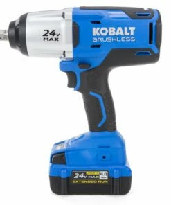 Kobalt 24-volt Max Variable Speed Brushless 1/2-in Drive Cordless Impact Wrench (1-Battery Included) - Power Tools -Kobalt Sales Store 05395440