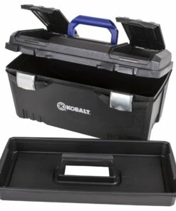 Kobalt 20-in Black Plastic Lockable Tool Box - Tool Storage & Work Benches -Kobalt Sales Store 071617079758 08219630
