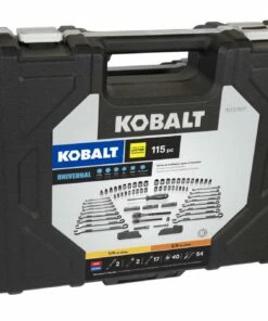 Kobalt Universal 115-Piece Standard (SAE) and Metric Combination Matte Mechanics Tool Set (1/4-in; 3/8-in) - Hand Tools -Kobalt Sales Store 07934418