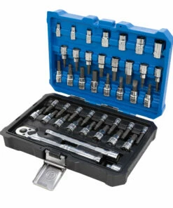 Kobalt 42-Piece 3/8-in Drive Set Hex; Torx; Phillips; Flathead Bit Standard (SAE) and Metric Combination Driver Socket Set - Hand Tools