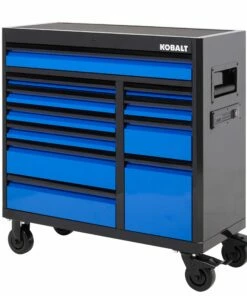 Kobalt 3000 Series 41-in W x 41-in H 11-Drawer Steel Rolling Tool Cabinet (Black) - Tool Storage & Work Benches
