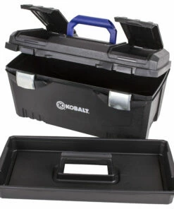 Kobalt 20-in Black Plastic Lockable Tool Box - Tool Storage & Work Benches -Kobalt Sales Store 08219630 scaled