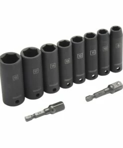 Kobalt 10-Piece Metric 3/8-in Drive Set 6-Point Impact Socket Set - Hand Tools