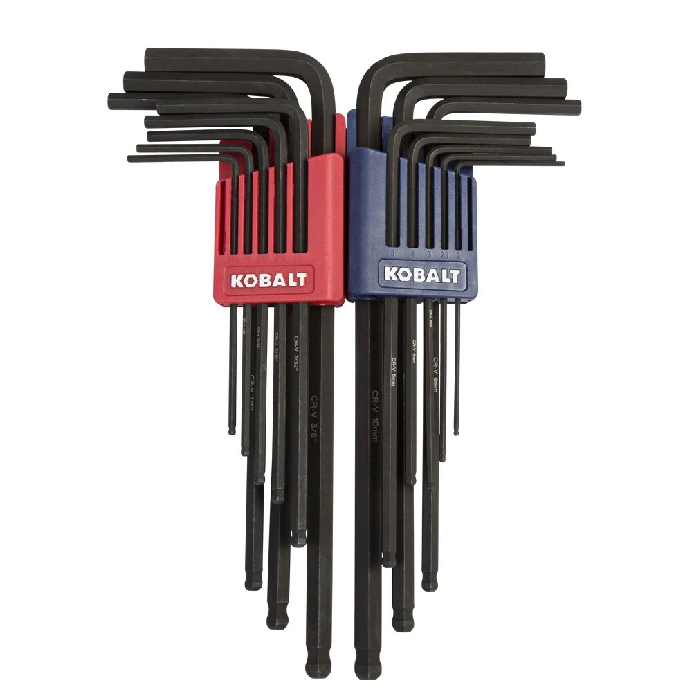 Kobalt 16-key Standard (Sae) and Metric Combination Hex Key Set - Hand Tools 2 Kobalt 16-key Standard (Sae) and Metric Combination Hex Key Set - Hand Tools - Image 2