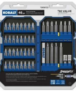 Kobalt Set Steel Hex Shank Screwdriver Bit Set (46-Piece) - Power Tool Accessories
