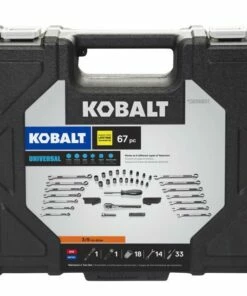 Kobalt Universal 67-Piece Standard (SAE) and Metric Combination Matte Mechanics Tool Set (3/8-in) - Hand Tools -Kobalt Sales Store 08525169