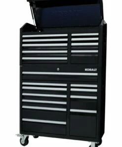 Kobalt 3000 Series 41-in W x 41-in H 11-Drawer Steel Rolling Tool Cabinet (Black) - Tool Storage & Work Benches -Kobalt Sales Store 08545176