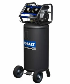 Kobalt Quiet Tech 26-Gallon Single Stage Portable Corded Electric Vertical Air Compressor - Air Tools & Compressors