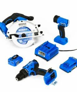 Kobalt 4-Tool 24-Volt Max Brushless Power Tool Combo Kit Case (1-Battery Included and Charger Included) - Power Tools -Kobalt Sales Store 08608044
