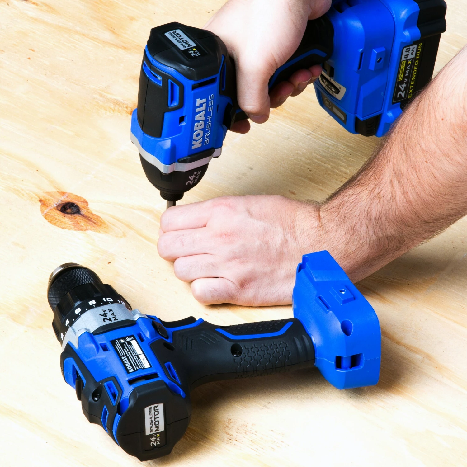 Kobalt 2-Tool 24-Volt Max Brushless Power Tool Combo Kit with Soft Case (1-Battery Included and Charger Included) - Power Tools 10 Kobalt 2-Tool 24-Volt Max Brushless Power Tool Combo Kit with Soft Case (1-Battery Included and Charger Included) - Power Tools - Image 10