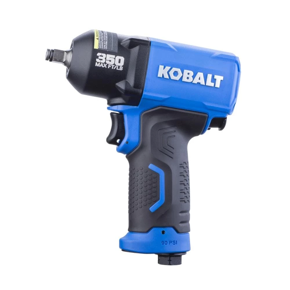 Kobalt 0.375-in 350-ft Air Impact Wrench - Air Tools & Compressors 1 Kobalt 0.375-in 350-ft Air Impact Wrench - Air Tools & Compressors