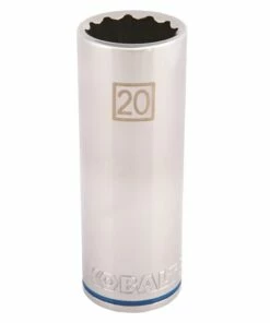 Kobalt Metric 1/2-in Drive 12-point 20-mm Deep Socket - Hand Tools