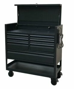 Kobalt 3000 Series 45-in W x 47-in H 7-Drawer Steel Rolling Tool Cabinet (Black) - Tool Storage & Work Benches -Kobalt Sales Store 09097296