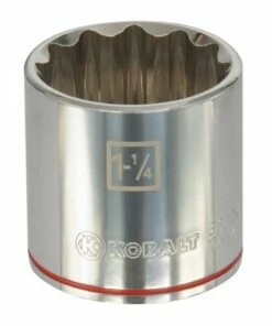 Kobalt Standard (SAE) 1/2-in Drive 12-point 1-1/4-in Shallow Socket - Hand Tools -Kobalt Sales Store 099198852799xl