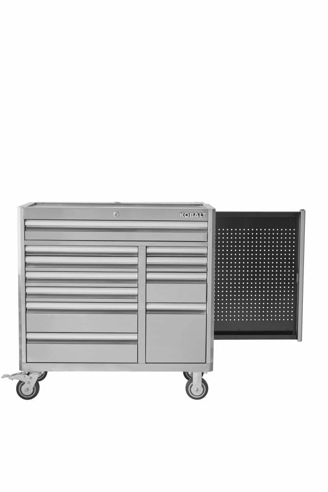 Kobalt 3000 Series 41-in W x 41-in H 11-Drawer Stainless Steel Rolling Tool Cabinet (Stainless Steel) - Tool Storage & Work Benches 13 Kobalt 3000 Series 41-in W x 41-in H 11-Drawer Stainless Steel Rolling Tool Cabinet (Stainless Steel) - Tool Storage & Work Benches - Image 13