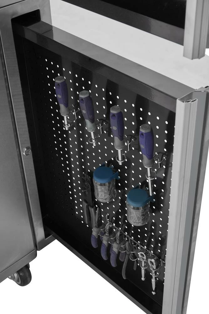 Kobalt 3000 Series 41-in W x 41-in H 11-Drawer Stainless Steel Rolling Tool Cabinet (Stainless Steel) - Tool Storage & Work Benches 15 Kobalt 3000 Series 41-in W x 41-in H 11-Drawer Stainless Steel Rolling Tool Cabinet (Stainless Steel) - Tool Storage & Work Benches - Image 15