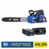 Kobalt 80-Volt Max 18-in Brushless Cordless Electric Chainsaw 5 Ah (Battery & Charger Included) - Outdoor Tools & Equipment