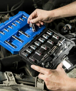 Kobalt 30-Piece Standard (SAE) and Metric Combination Polished Chrome Mechanics Tool Set (3/8-in;) - Hand Tools -Kobalt Sales Store 11294854 scaled