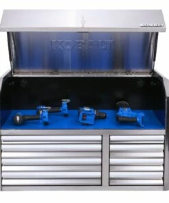 Kobalt 3000 Series 41-in W x 26.1-in H 8-Drawer Stainless Steel Tool Chest (Stainless Steel) - Tool Storage & Work Benches -Kobalt Sales Store 11561538