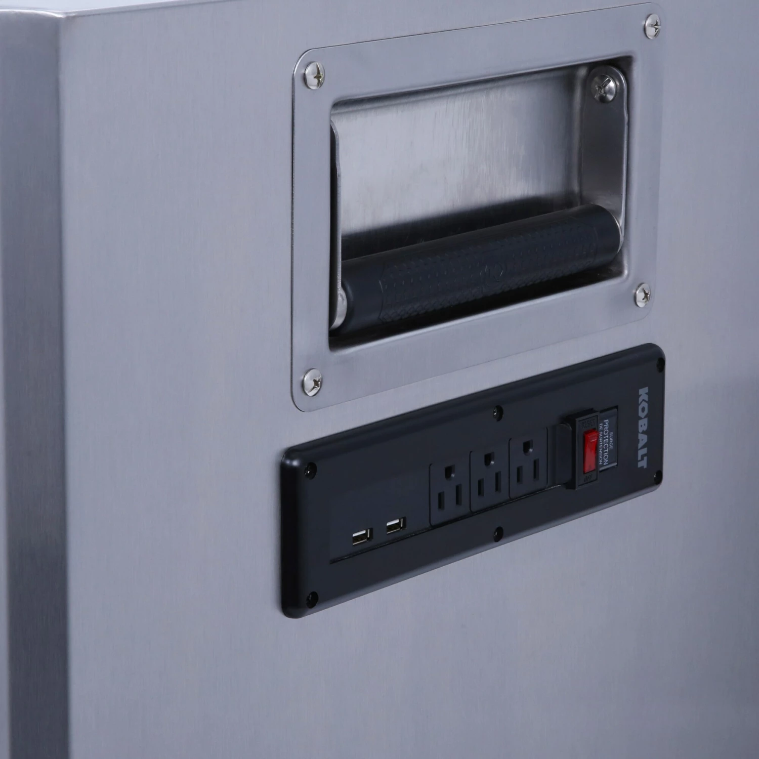 Kobalt 3000 Series 41-in W x 37.5-in H 8-Drawer Stainless Steel Rolling Tool Cabinet (Stainless Steel) - Tool Storage & Work Benches 7 Kobalt 3000 Series 41-in W x 37.5-in H 8-Drawer Stainless Steel Rolling Tool Cabinet (Stainless Steel) - Tool Storage & Work Benches - Image 7