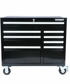 Kobalt 3000 Series 41-in W x 37.5-in H 8-Drawer Steel Rolling Tool Cabinet (Black) - Tool Storage & Work Benches