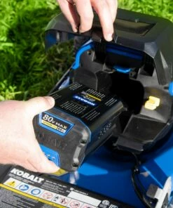 Kobalt 80-Volt Max Brushless 21-in Self-propelled Cordless Electric Lawn Mower (Battery Not Included and) - Outdoor Tools & Equipment -Kobalt Sales Store 11562879