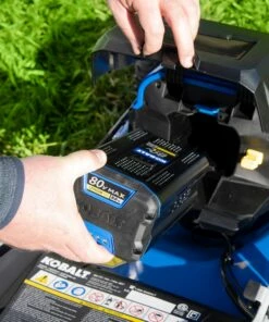 Kobalt 80-Volt Max Brushless 21-in Push Cordless Electric Lawn Mower (Battery Not Included) - Outdoor Tools & Equipment -Kobalt Sales Store 11563117