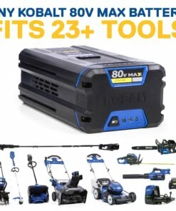 Kobalt 80-Volt Max 18-in Brushless Cordless Electric Chainsaw 5 Ah (Battery & Charger Included) - Outdoor Tools & Equipment -Kobalt Sales Store 12158301