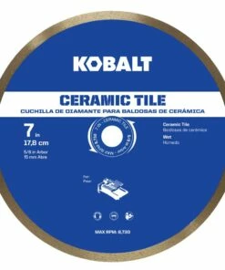 Kobalt 7-in Wet Ceramic Continuous Diamond Saw Blade - Power Tool Accessories