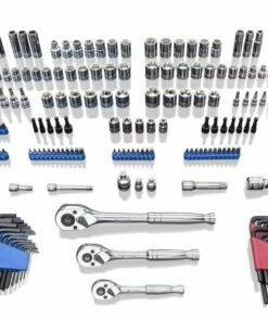 Kobalt 319-Piece Standard (SAE) and Metric Combination Polished Chrome Mechanics Tool Set (1/4-in; 3/8-in) - Hand Tools
