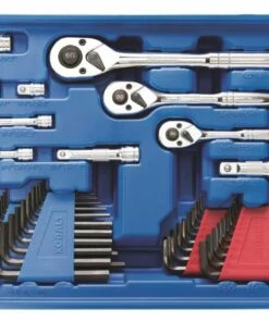 Kobalt 319-Piece Standard (SAE) and Metric Combination Polished Chrome Mechanics Tool Set (1/4-in; 3/8-in) - Hand Tools -Kobalt Sales Store 14074074