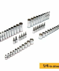 Kobalt 319-Piece Standard (SAE) and Metric Combination Polished Chrome Mechanics Tool Set (1/4-in; 3/8-in) - Hand Tools -Kobalt Sales Store 15100863