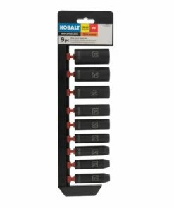 Kobalt 9-Piece Standard (SAE) 3/8-in Drive Set 6-Point Impact Socket Set - Hand Tools -Kobalt Sales Store 15105631 scaled