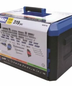 Kobalt 319-Piece Standard (SAE) and Metric Combination Polished Chrome Mechanics Tool Set (1/4-in; 3/8-in) - Hand Tools -Kobalt Sales Store 15280779