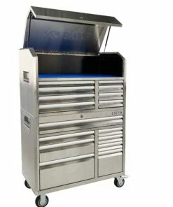 Kobalt 3000 Series 41-in W x 37.5-in H 8-Drawer Stainless Steel Rolling Tool Cabinet (Stainless Steel) - Tool Storage & Work Benches 28 Kobalt 3000 Series 41-in W x 37.5-in H 8-Drawer Stainless Steel Rolling Tool Cabinet (Stainless Steel) - Tool Storage & Work Benches -Kobalt Sales Store 15319002 scaled