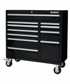 Kobalt 3000 Series 41-in W x 37.5-in H 8-Drawer Steel Rolling Tool Cabinet (Black) - Tool Storage & Work Benches -Kobalt Sales Store 15319016