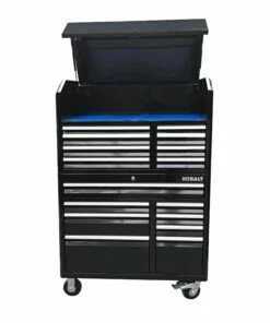 Kobalt 3000 Series 41-in W x 37.5-in H 8-Drawer Steel Rolling Tool Cabinet (Black) - Tool Storage & Work Benches -Kobalt Sales Store 15319017 scaled
