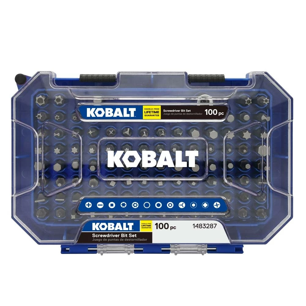 Kobalt 1-in Set Steel Hex Shank Screwdriver Bit Set Screwdriver (100-Piece) - Power Tool Accessories 1 Kobalt 1-in Set Steel Hex Shank Screwdriver Bit Set Screwdriver (100-Piece) - Power Tool Accessories