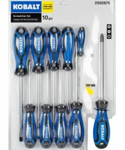 Kobalt 10-Piece Plastic Handle Magnetic Set Screwdriver Set - Hand Tools