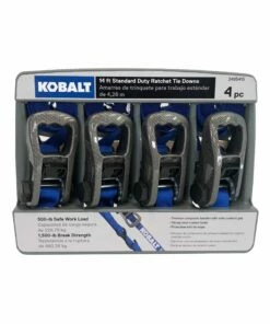 Kobalt 4-Pack x Tie Down Tie Down (500-lb Work Capacity) - Chains, Ropes & Tie-Downs