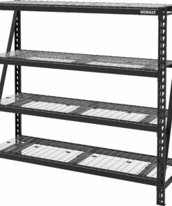 Kobalt 84-in W x 24-in D x 84-in H 4-Tier Heavy Duty Steel Utility Shelving Unit - Shelves & Shelving